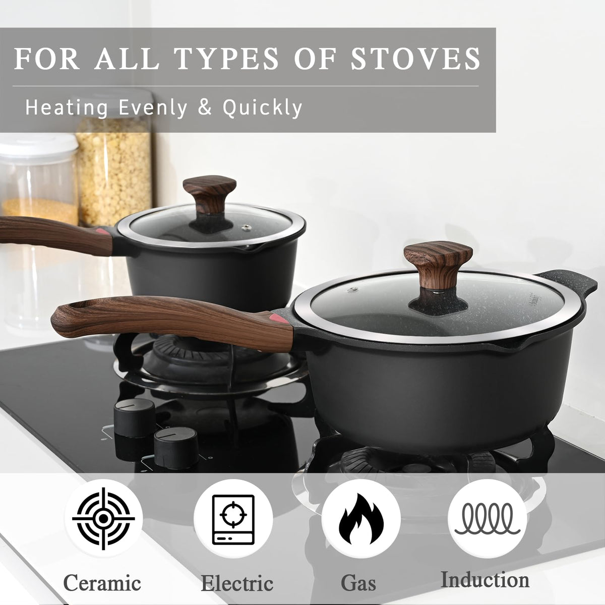 Vinchef dishwasher-safe stockpot for quick cleanup after meals
