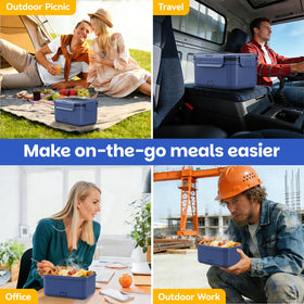 Vingud cordless lunch box inner container is rust-resistant and easy to clean.