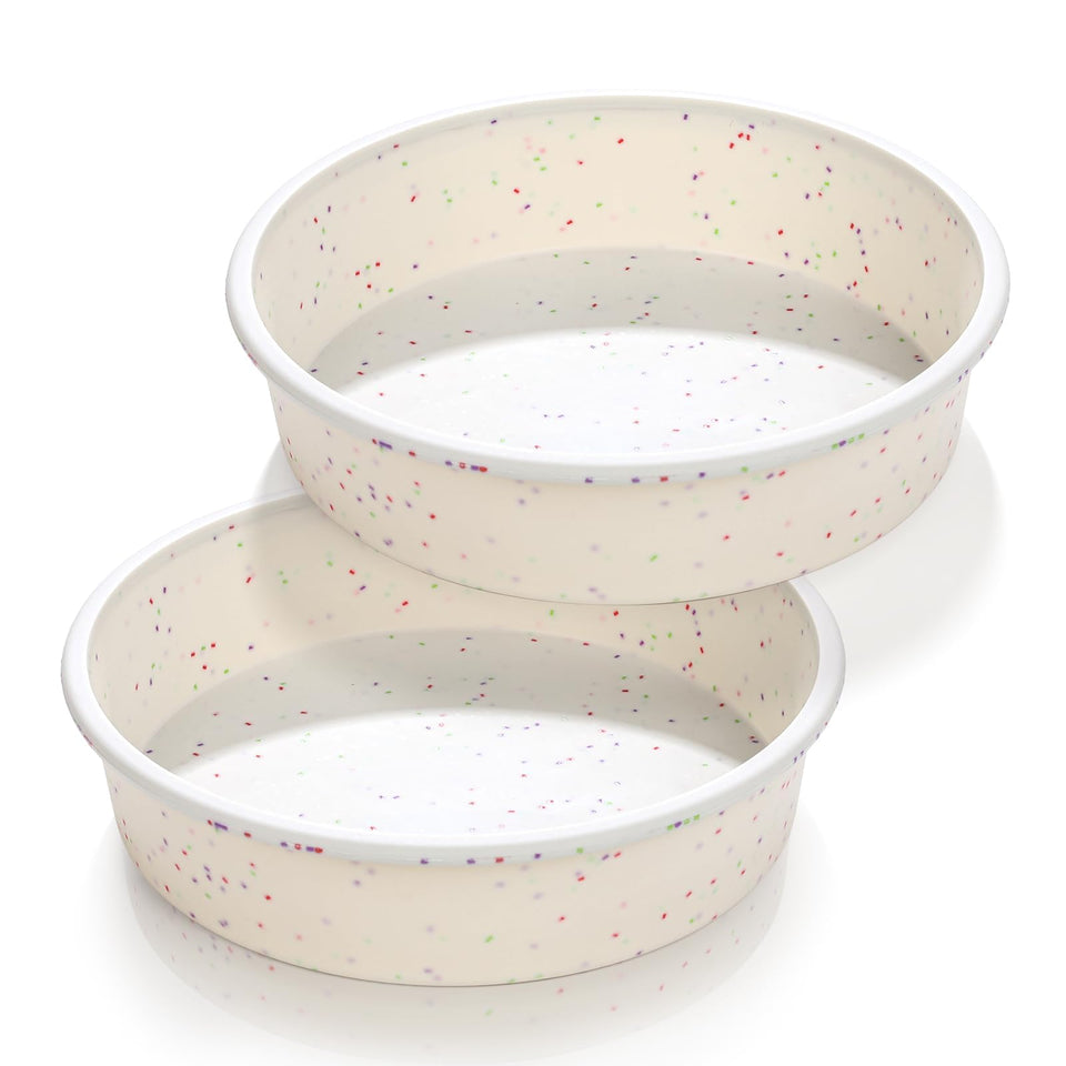 Vinino 8-inch round cake pan set of 2 for easy layered desserts.