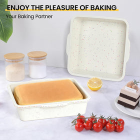 Vinino dishwasher-safe bake pan for quick cleanup after baking.