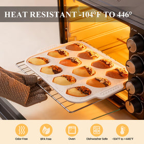 Vinino dishwasher-safe tray cleans easily after baking.