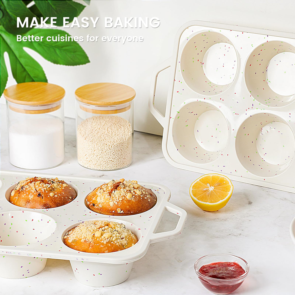 Vinino dishwasher-safe muffin pan for easy cleanup