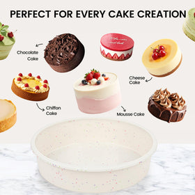 Vinino silicone pan ideal for layered cheesecakes and cakes.