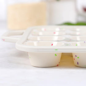 Vinino stackable muffin pan saves space on crowded countertops.