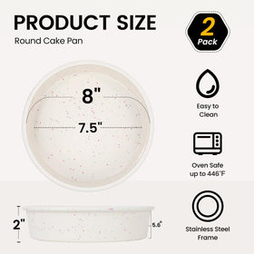 Vinino pan withstands -104°F to 446°F for versatile baking.