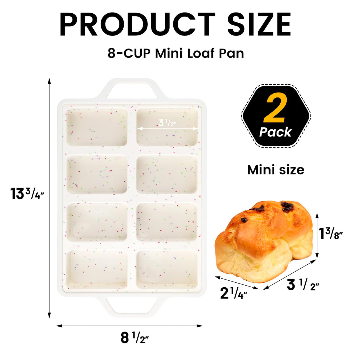 Vinino tiny banana bread set ideal for muffins and small batches