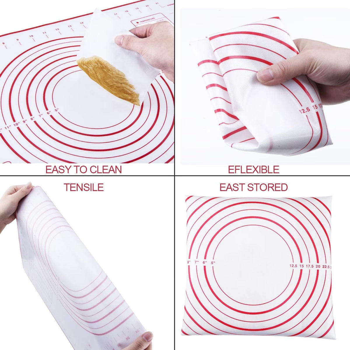 Vinoil 17-inch adjustable rolling pin for versatile dough types.