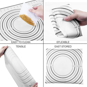 Vinoil pastry mat set provides a large rolling workspace.