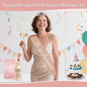 Vintacicle gift set for mom, wife, or sister turning 50