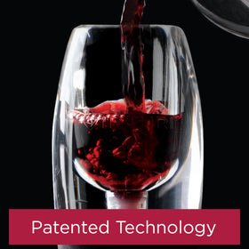 Vinturi sediment screen detail protects wine from cork bits for pure pours.