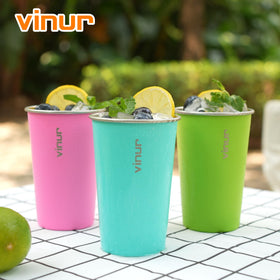 VINUR durable cups withstand beach, boat trips, and outdoor activities.