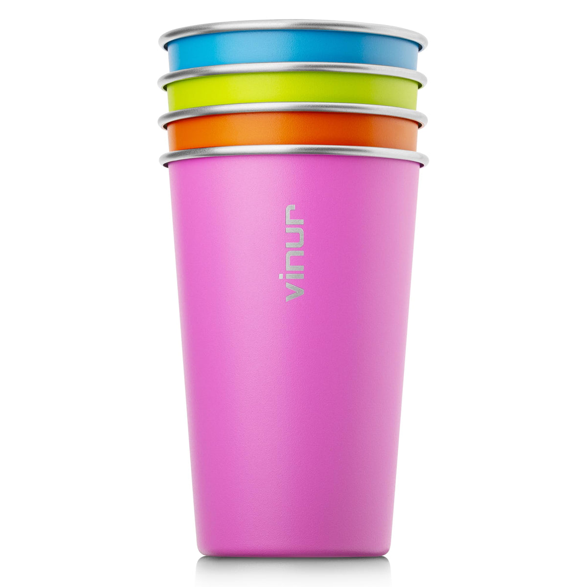 VINUR stainless steel pint cup sky blue, ideal for camping and on-the-go hydration.