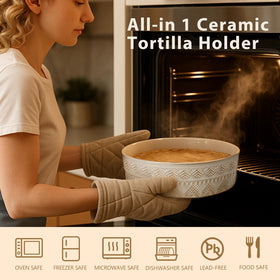 Viosuniu microwave-safe warmer ready for quick reheating right at the table.