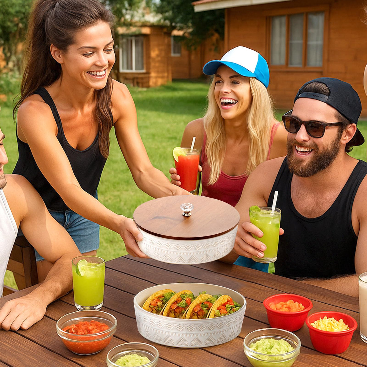 Viosuniu 9-inch tortilla warmer acts as an all-in-one food warmer.