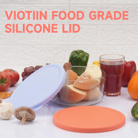 Packaged Viotiin lids for 4-cup bowls, compact storage