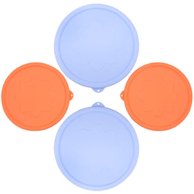 Viotiin 4-cup silicone lid placed on a Pyrex bowl for secure storage