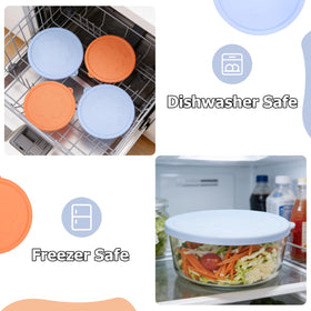 Viotiin dishwasher/microwave/freezer-safe lid ready for daily use