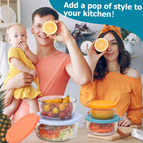 Viotiin lids withstand wide temps for versatile Pyrex compatibility.