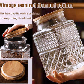 Viovian wood spoon included with lid for scooping