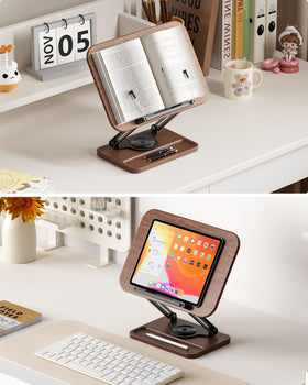 Viozon book stand foldable design for compact storage and transport