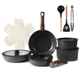 Vipwind 9-inch fry pan with ceramic non-stick coating for easy everyday cooking.