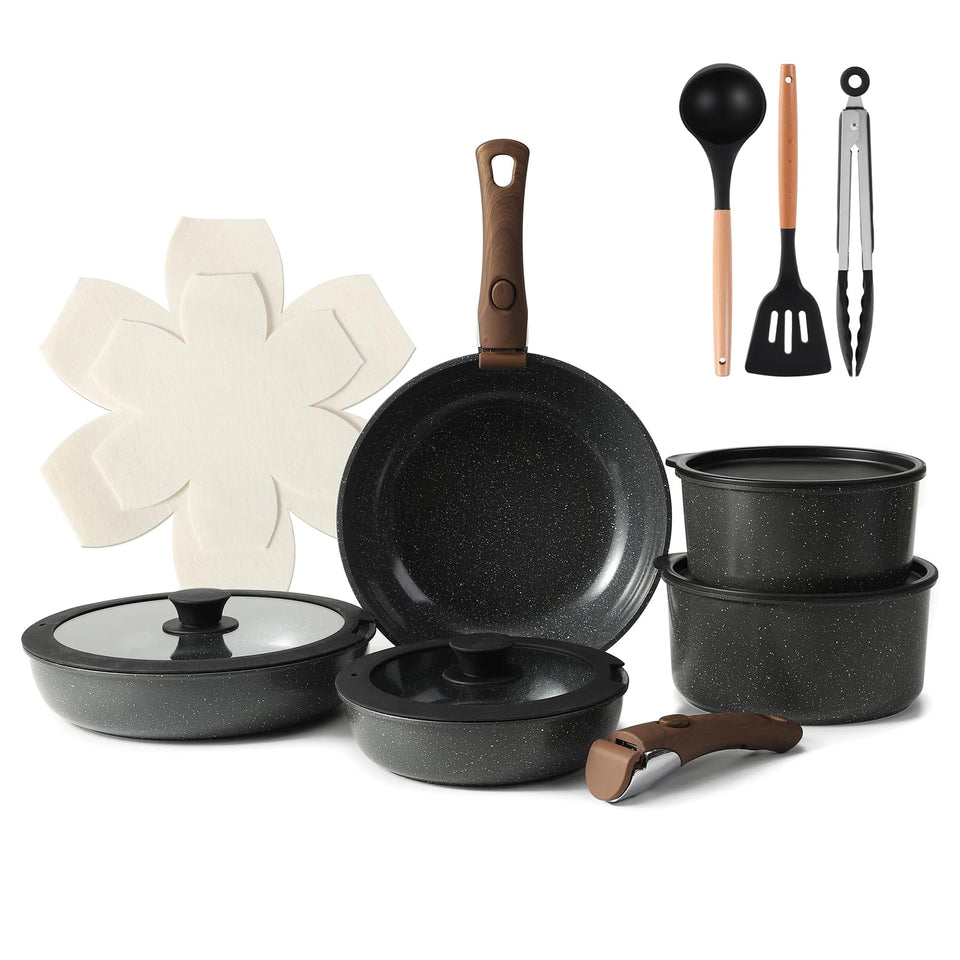 Vipwind 9-inch fry pan with ceramic non-stick coating for easy everyday cooking.