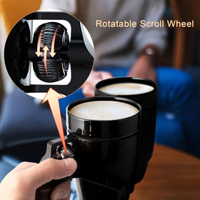 16 oz capacity of VIREESR revolver mug for generous servings