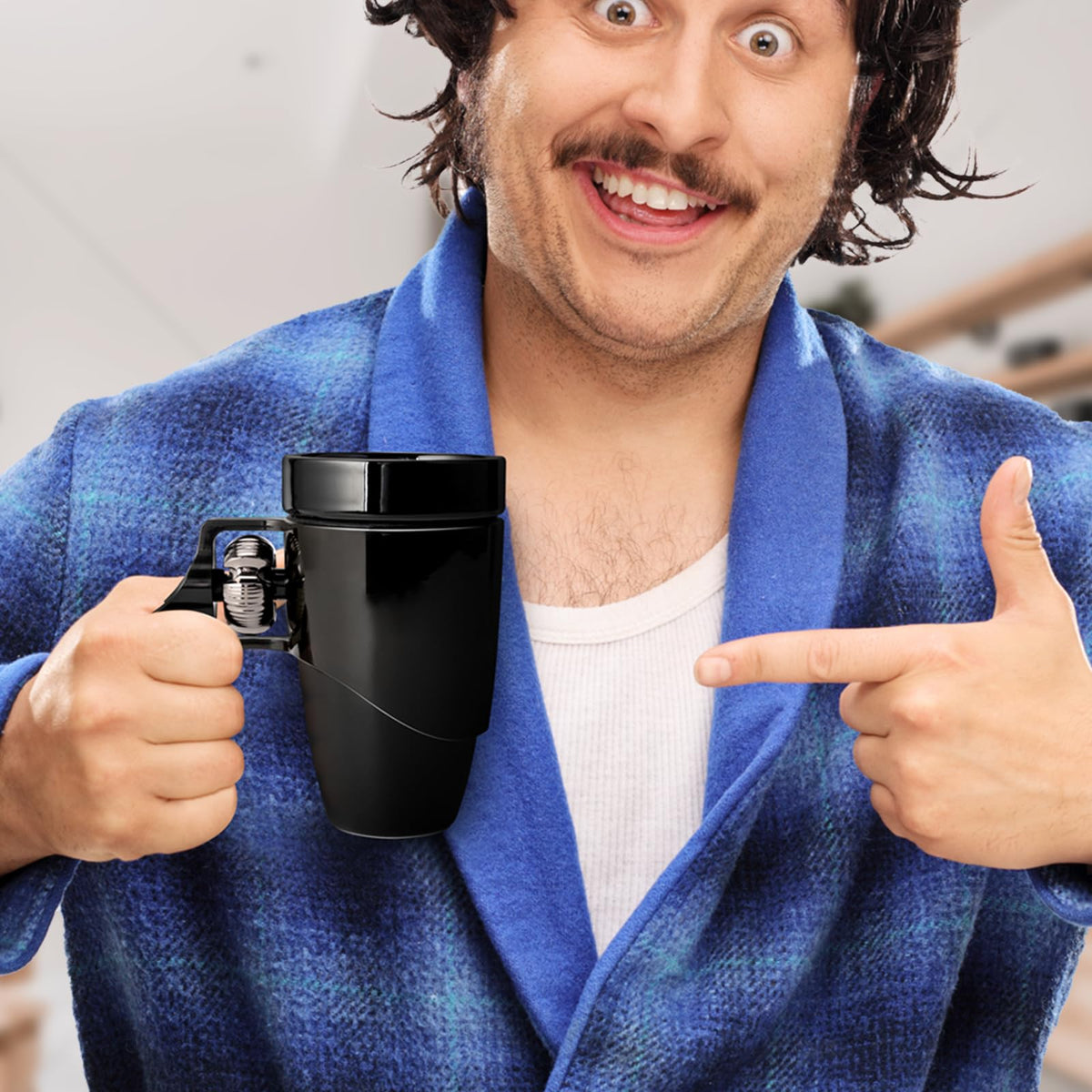 Ceramic safety and quality in VIREESR revolver mug for daily use