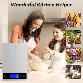 VIRENZZO tare function enables easy weighing of ingredients.
