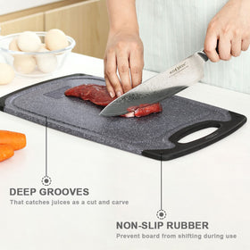 Viretang cutting-board grinding area for garlic and ginger on top surface