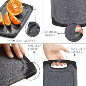 Viretang non-slip feet and easy-grip handle keep boards steady