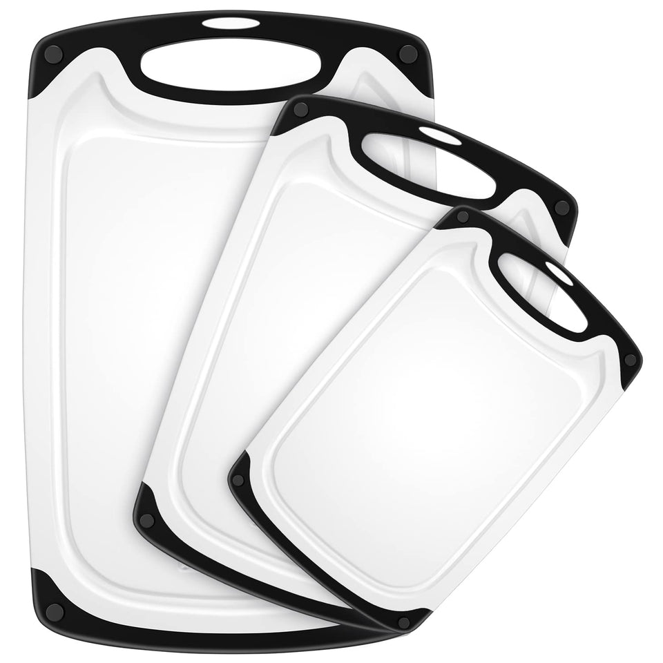 Viretang cutting board set with grinding area for garlic and ginger prep
