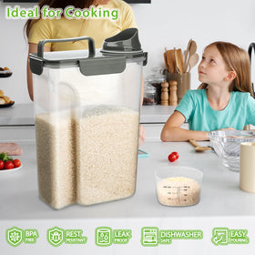 Viretec transparent canister highlights contents at a glance for organization.