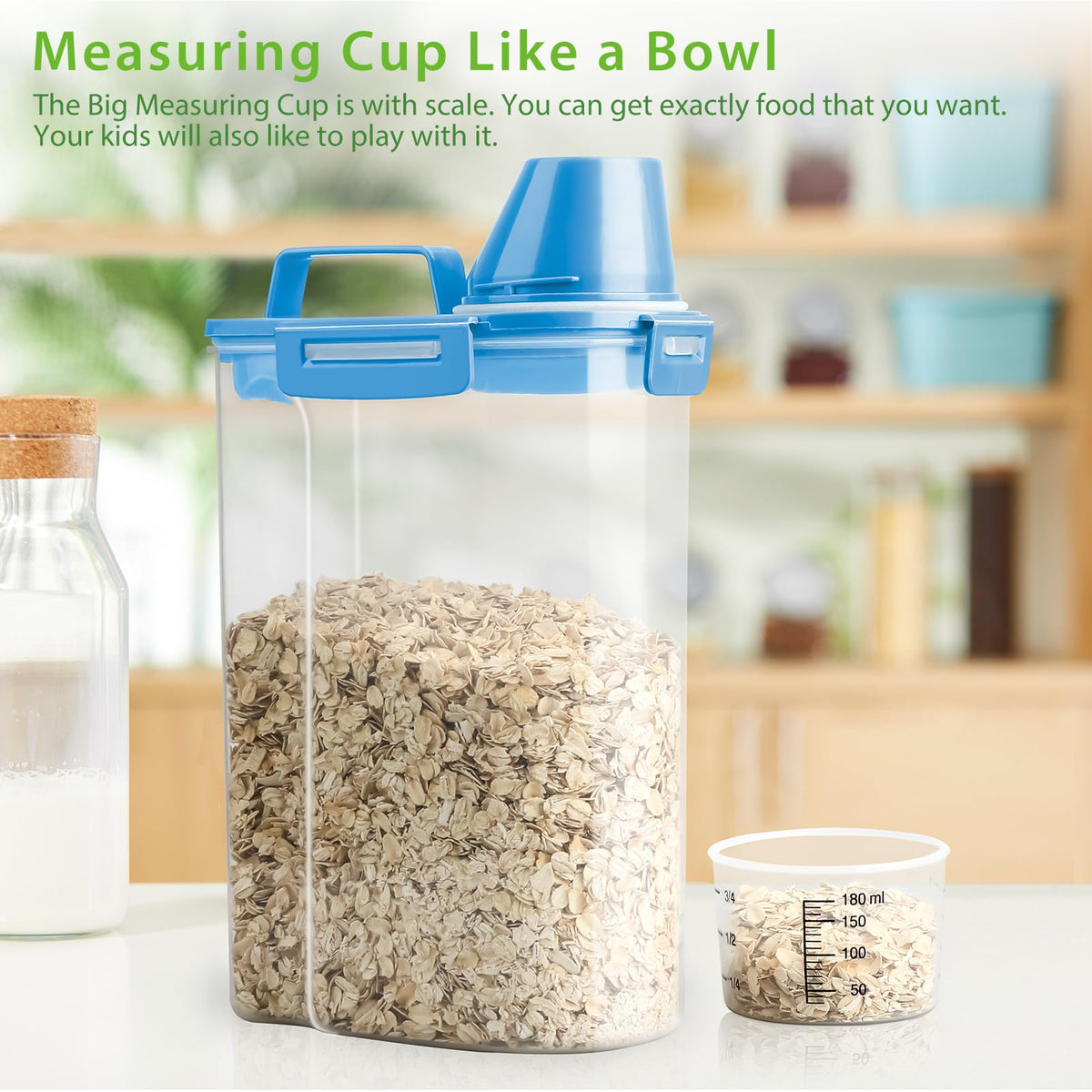 Viretec slim design fits narrow pantry shelves.
