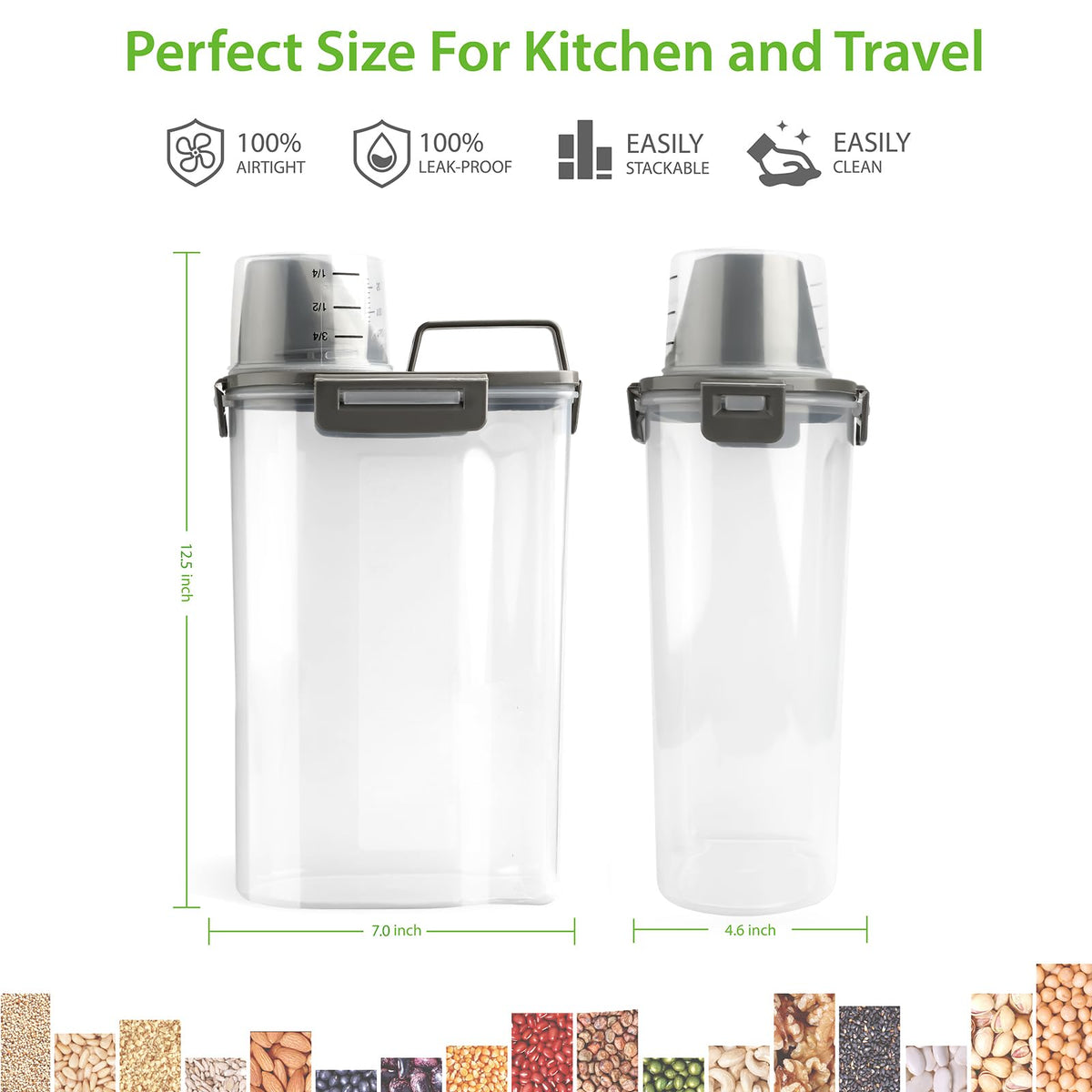 Viretec pantry setup demonstrates space-saving transparent storage solution