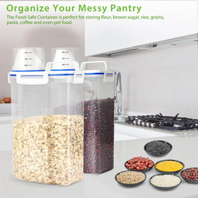BPA-free plastic ensures safe, everyday storage.