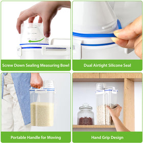 Slim cabinet design saves space in your kitchen pantry.