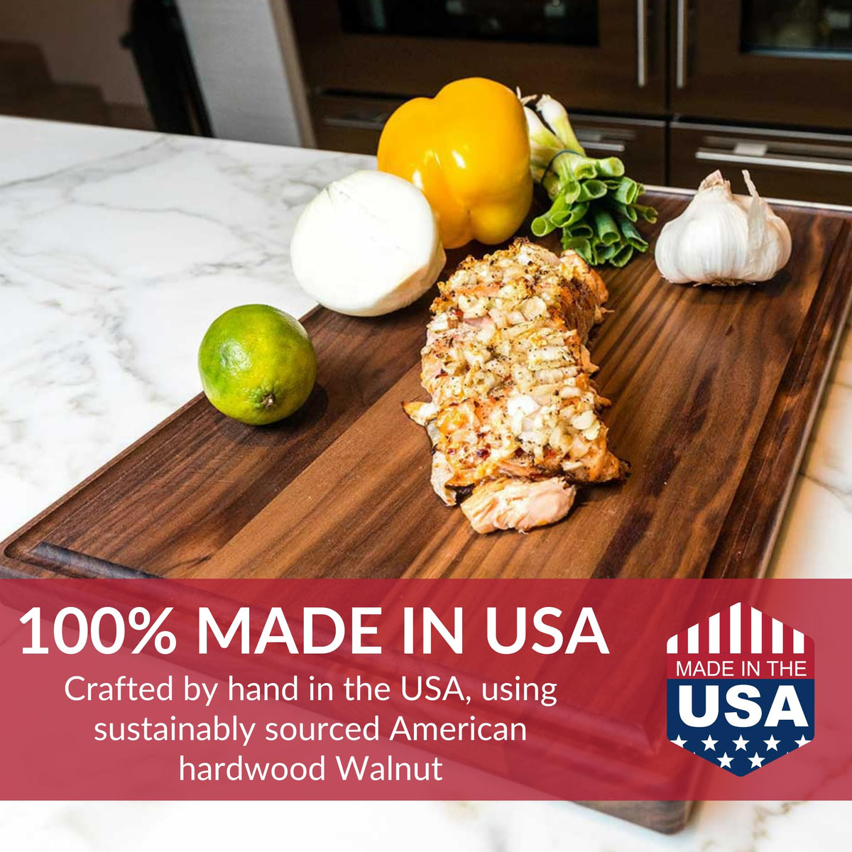 Virginia Boys Kitchens knife-friendly surface helps preserve blade sharpness