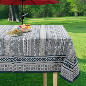 Virtumob patio table cover on a sunny terrace highlights effortless style