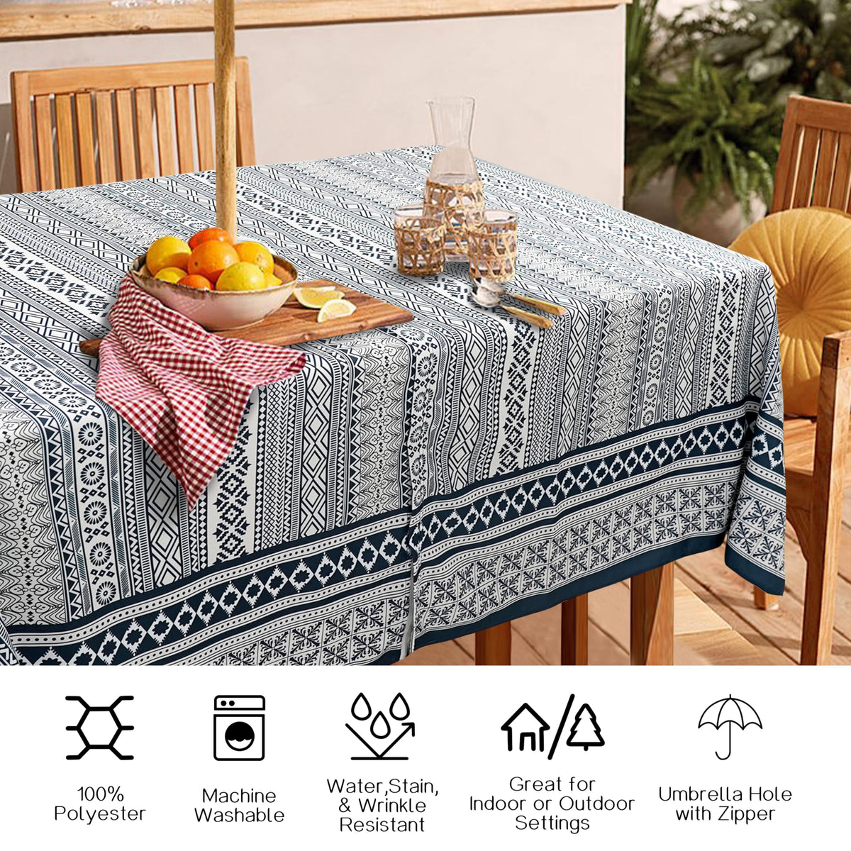Virtumob machine-washable tablecloth makes post-event cleanups simple