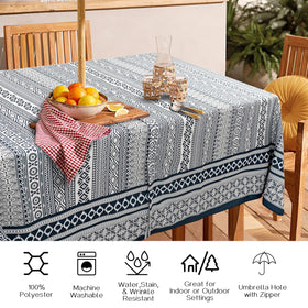 Virtumob machine-washable tablecloth makes post-event cleanups simple