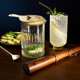 Viski home bar crystal mixing glass adds elegance to entertaining and everyday use.