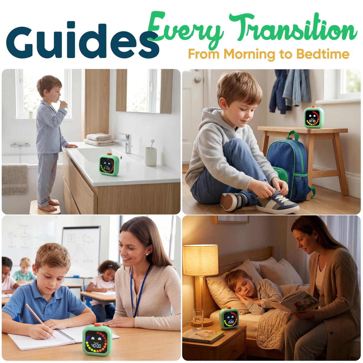 VISSE classroom-use timer helps transitions in group settings.