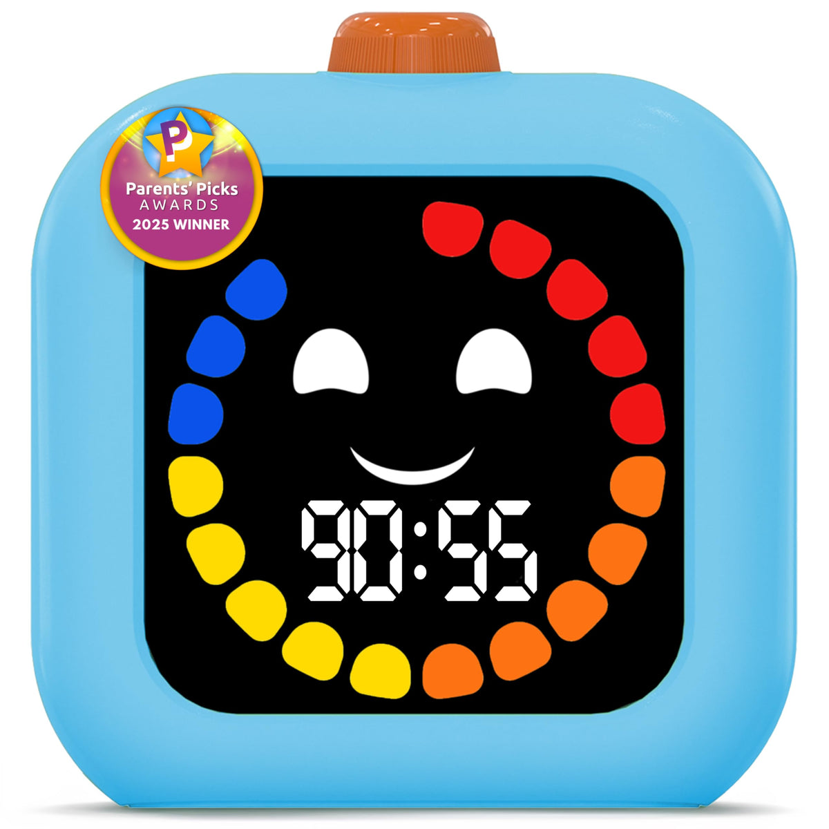 VISSE digital visual timer with colorful dots guides calm transitions at home.