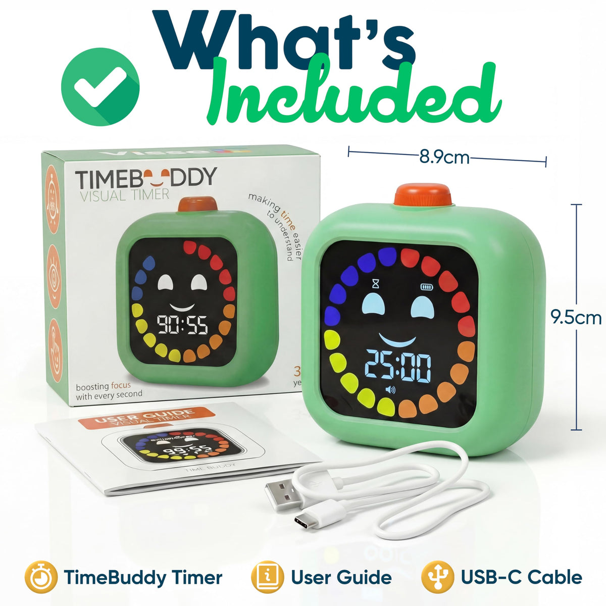 VISSE independence-focus timer encourages focus and self-reliance.