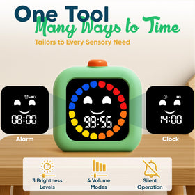 VISSE silent mode timer minimizes distractions during study.