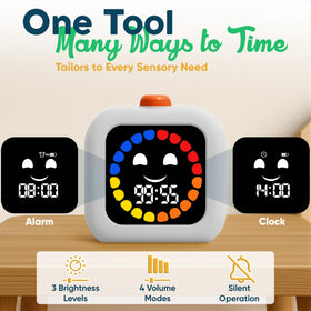 VISSE TimeBuddy in silent mode for discreet room use