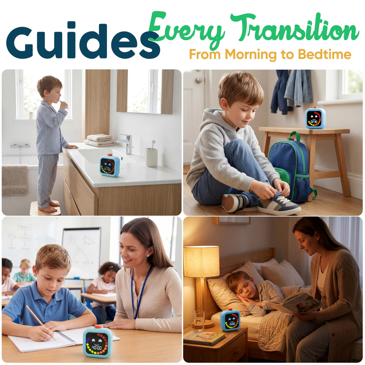 VISSE timer includes silent mode for discreet learning environments.