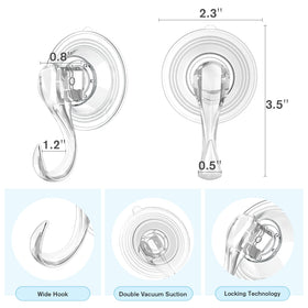 VIS'V suction cups are removable and reusable without wall damage.