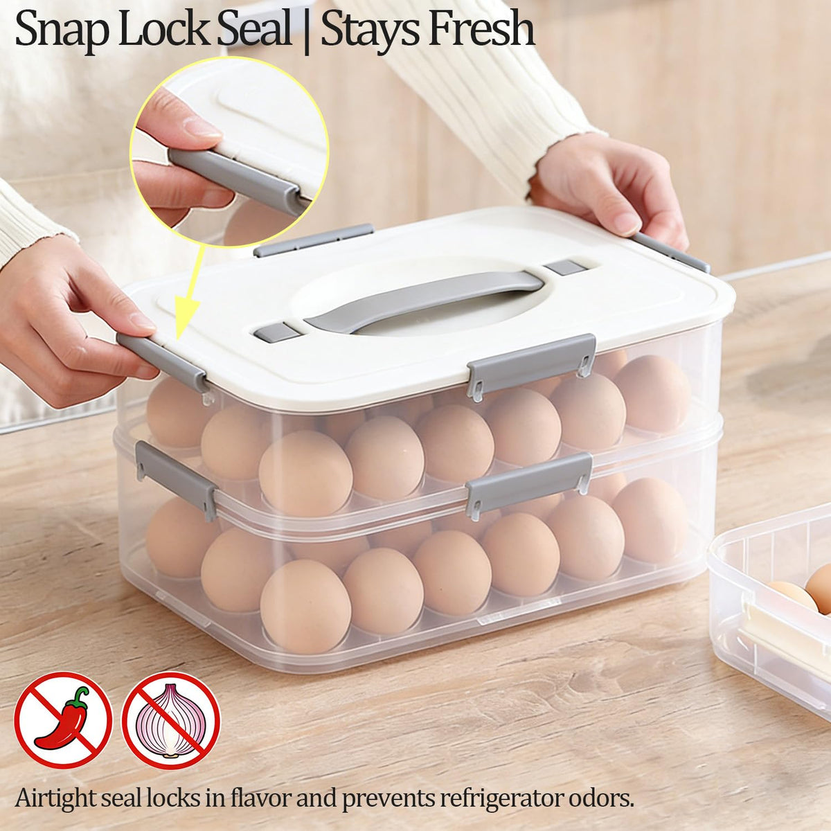 VitalYang rebound-carry-handle enables easy lifting when transporting a full container.